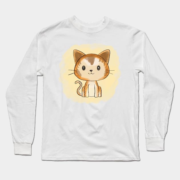 little orange kitty Long Sleeve T-Shirt by AnabellaCor94